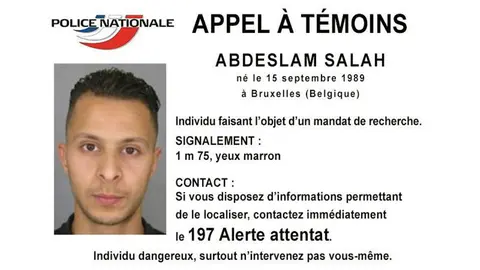 Ficha de uno de los terroristas buscados