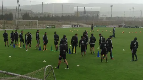 Entrenamiento de Osasuna en Tajonar.