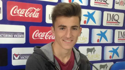 Aitor Buñuel en rueda de prensa.