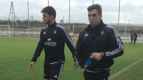 Luis Martins y Álex Sánchez en Tajonar.