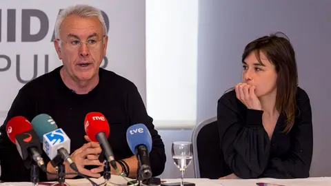 Acto de Unidad Popular con la presencia de Cayo Lara, Begoña Alfaro, Iñaki Bernal, Ioseba Eceolaza y Gregorio Ojer. IÑIGO ALZUGARAY (11)