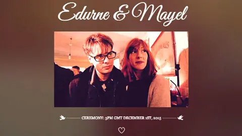 Web de la boda de Edurne y Mayel.