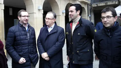 Javier Maroto, Enrique Maya, Íñigo Alli y Pachi Yanguas.