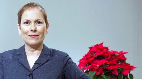 Imagen facilitado por el Gobierno de Navarra de Uxue Barkos con motivo de su discurso de fin de año
