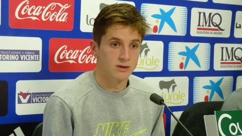 Miguel Olavide en rueda de prensa.