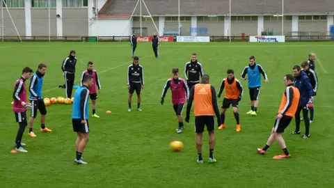 Entrenamiento de Osasuna en Tajonar.