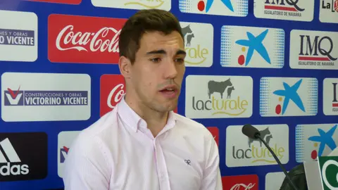 Álex Sánchez en rueda de prensa.