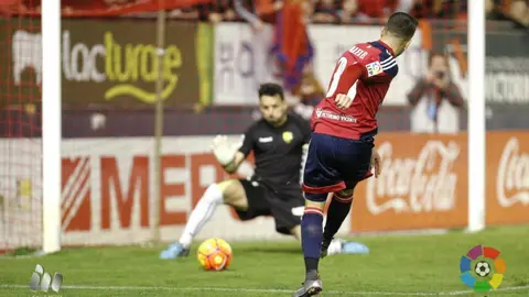 Gol de Berenguer a la Llagostera.