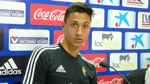 Maikel Mesa en rueda de prensa.