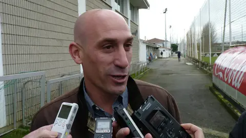 Luis Rubiales en Tajonar.
