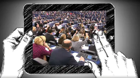 Imagen del vídeo de Euroscola.