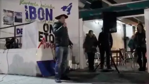 Homenaje a un preso de ETA.