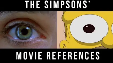 Fotogramas que rinden culto a películas en los Simpsons.