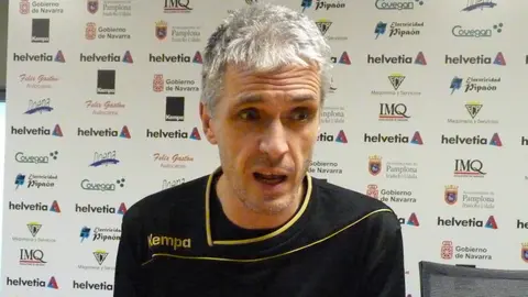 Juanto Apecechea en rueda de prensa.