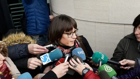 Abel Azcona declara en el juzgado por la exposición con hostias consagradas. PABLO LASAOSA 1