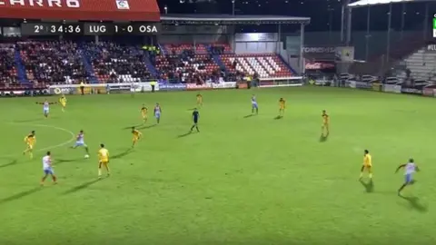 Segundo gol del Lugo.