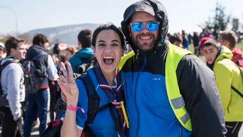 Peregrinos en la segunda Javierada de 2016. PABLO LASAOSA  17