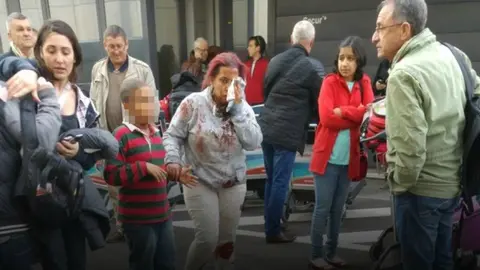 Heridos por las explosiones en Bruselas. @davidcrunelle