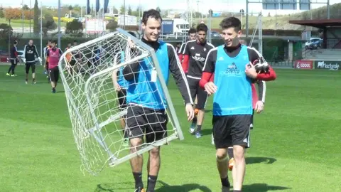 Unai García y David García en Tajonar.