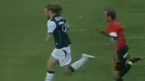 Gol de Delporte en Mallorca.