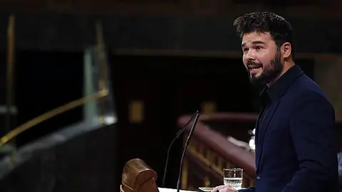 El portavoz adjunto de ERC, Gabriel Rufián . EFE