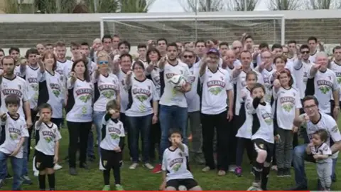 Imagen del vídeo de apoyo al Tudelano.