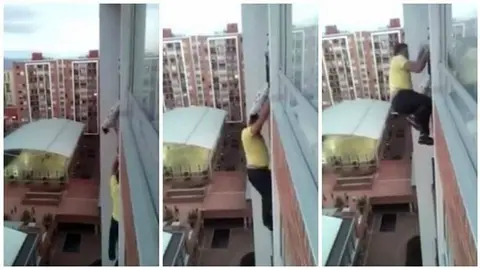 Un hombre se juega la vida para salvar a un perro en un angustioso rescate.