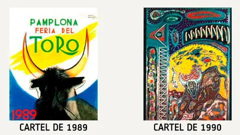 Carteles de la Feria del Toro de 1989 y 1990.