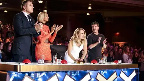 el jurado de Britain's Got Talent ante la actuación de Nicholas Bryant.