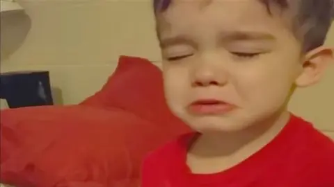 Un niño no quiere cenar porque su cena es demasiado bonita.