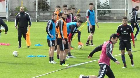 Entrenamiento de Osasuna en Tajonar.