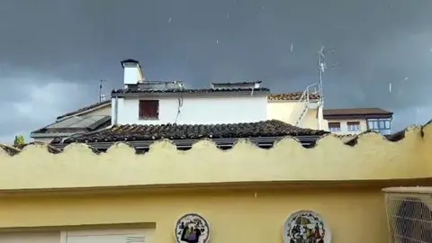 Así ha sido la granizada en Tierra Estella