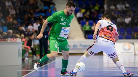 Partido de futbol sala entre el Magna Xota y El Pozo. Pablo Lasaosa.