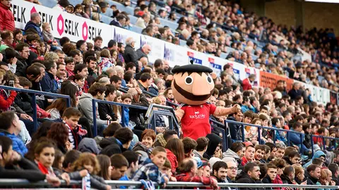La afición en el partido Osasuna - Numancia. PABLO LASAOSA 25