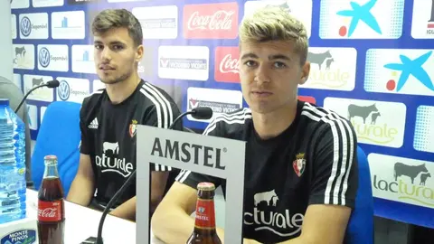 Rueda de prensa del filial de Osasuna en Tajonar.