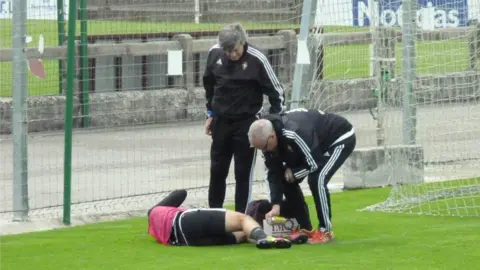 José García, atendido en Tajonar.