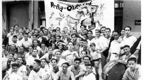 La Peña Oberena en los años 50.