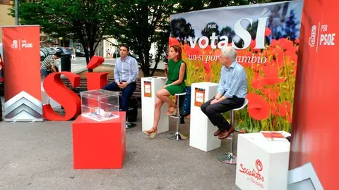 María Chivite en el acto de apertura de la campaña electoral del PSN para las Elecciones Generales de 26 J.