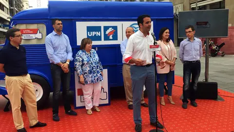 Los candidatos de UPN-PP en el acto de inicio de campaña electoral