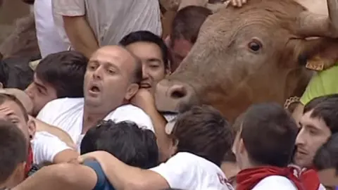 Montón del encierro de 2013.