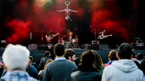 El grupo Ciclonautas en su actuación del TresSesenta Festival. PABLO LASAOSA 06