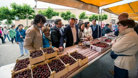 Acto electoral de UPN en Milagro coincidiendo con el Día de la Cereza. (Pablo Lasaosa) (2)