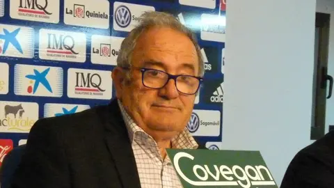 Luis Sabalza en rueda de prensa.