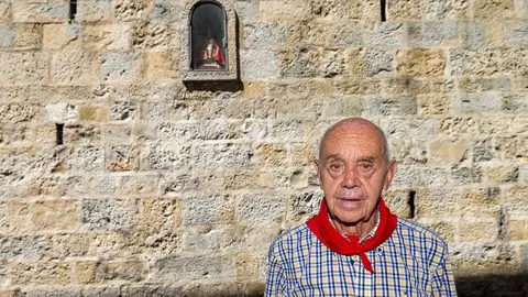 Jesús Ilundain Zaragüeta, El Tuli, es el encargado de lanzar el chupinazo de los Sanfermines 2016. IÑIGO ALZUGARAY (1)