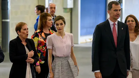 Los Reyes de España visitan la Fábrica de Volkswagen Navarra. PABLO LASAOSA 20