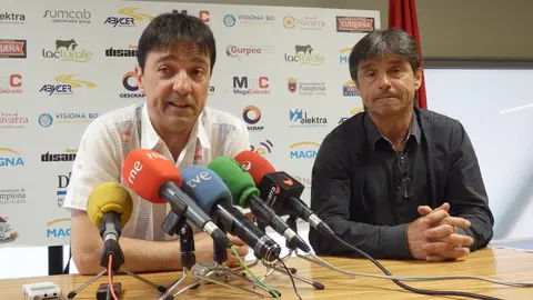 Imanol y Tatono Arregui en rueda de prensa.