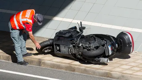 Dos personas han perdido la vida en un accidente de una motocicleta en Zizur. PABLO LASAOSA 01 (6)