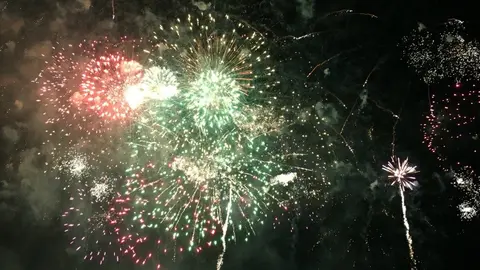 Fuegos de la pirotecnia Hermanos Fernández el 13 de julio. NR