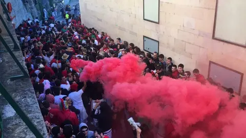 Encierro de la villavesa.