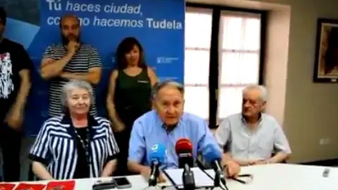 Anuncio de los lanzadores del cohete de las Fiestas de Tudela 2016.